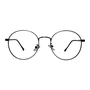 Óculos de grau Evolve, modelo Redondo Metal em Preto