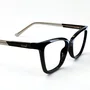 Óculos de grau feminino clip-on, modelo 2 em 1 em Preto