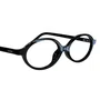 Óculos de grau feminino clip-on, modelo 2 em 1 em Preto