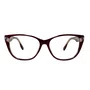 Óculos de grau feminino Evolve, modelo gatinho em Bordô