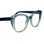 Óculos de grau feminino modelo gatinho em Azul Degradê