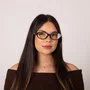 Óculos de grau feminino modelo Oval em Preto