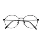 Óculos de grau feminino, modelo redondo metal em Preto