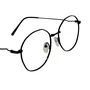 Óculos de grau feminino, modelo redondo metal em Preto