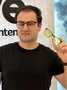 Óculos de grau masculino clip-on Evolve, modelo 2 em 1 em Preto