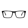 Óculos de grau masculino Evolve, modelo quadrado em Preto