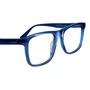 Óculos de grau masculino modelo quadrado em Azul Translúcido