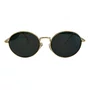 Óculos de sol Evolve, modelo Redondo Metal em Dourado lente Cinza