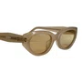 Óculos de sol feminino Evolve, modelo gatinho em Bege