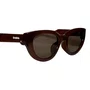 Óculos de sol feminino Evolve, modelo Gatinho em Marrom