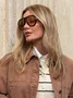 Óculos de sol feminino Evolve, modelo Máscara em Preto com lentes Cosméticas Amarelas
