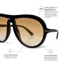 Óculos Solar Máscara Evolve, Preto com Lentes Cosméticas Amarelas