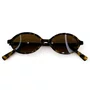Óculos de sol feminino, modelo oval em Marrom Tartarugado