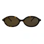Óculos de sol feminino, modelo oval em Marrom Tartarugado