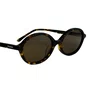 Óculos de sol feminino, modelo oval em Marrom Tartarugado