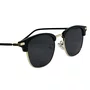 Óculos de sol, modelo retrô em Preto