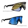 Óculos Esportivo Evolve, Cinza com Lente Azul Espelhada Fotocromática