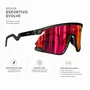 Óculos Esportivo Evolve, Cinza com Lente Laranja Espelhada Fotocromática