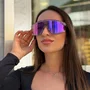 Óculos Esportivo Evolve, Lilás com Lente Roxa Espelhada Fotocromática