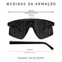 Óculos Esportivo Evolve, Lilás com Lente Roxa Espelhada Fotocromática