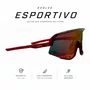 Óculos Esportivo Evolve Vermelho Espelhado