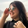Óculos Solar Evolve Redondo Clássico de Metal Dourado e Lente Cinza