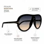 Óculos Solar Máscara Evolve, Preto com Lentes Cosméticas Degradê