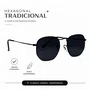 Solar Evolve Hexagonal em Metal Preto