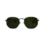 Solar Evolve Hexagonal em Metal Preto com Lente Verde