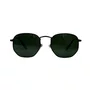 Solar Evolve Hexagonal em Metal Preto com Lente Verde